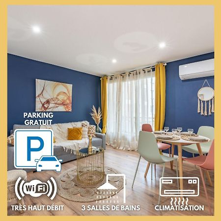 Amja Proche Clinique Saint-Roch Apt 3 Chambres 3 Salles De Bain Parking Gratuit Ideal Famille Groupe Coworking 10 Min Centre Ville 10 Min Plage 5 Min Sortie Autoroute Montpellier Eksteriør bilde