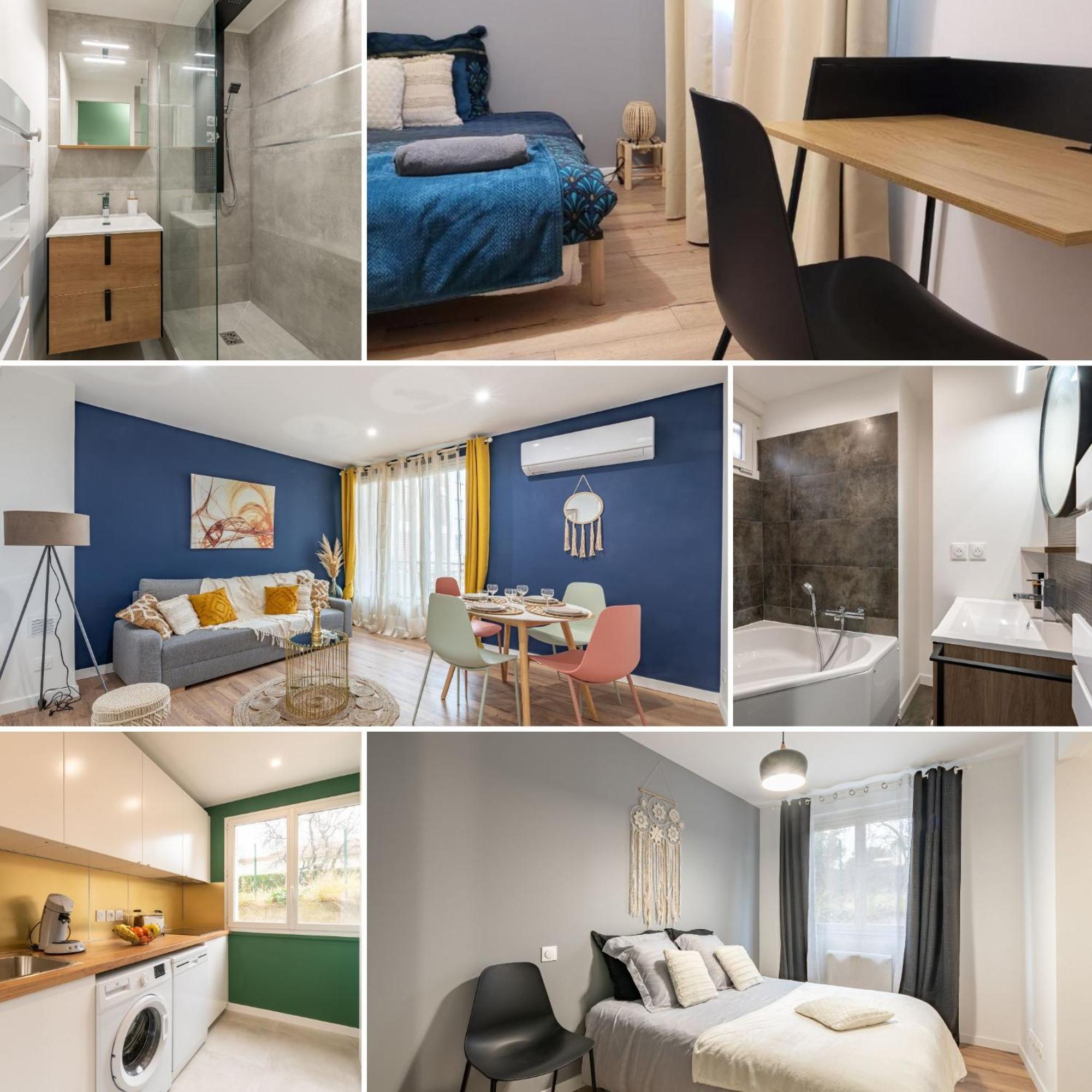 Amja Proche Clinique Saint-Roch Apt 3 Chambres 3 Salles De Bain Parking Gratuit Ideal Famille Groupe Coworking 10 Min Centre Ville 10 Min Plage 5 Min Sortie Autoroute Montpellier Eksteriør bilde